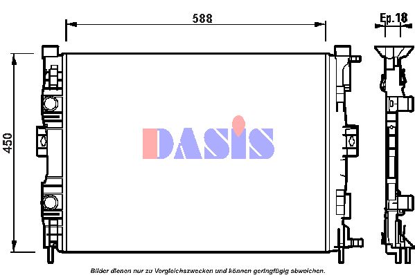 AKS DASIS Radiators, Motora dzesēšanas sistēma 181001N